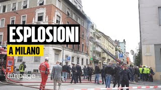 Esplosione a Milano i testimoni dellincendio quotAuto come bombe scoppiavano una dietro laltraquot [upl. by Isadore]