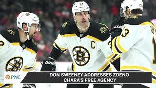 Don Sweeney Addresses Zdeno Chara’s Free Agency [upl. by Acimat323]