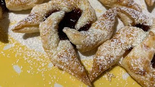 Girandole di Pasta Sfoglia con marmellata semplici e velocissime❣️pastasfoglia [upl. by Onaivatco11]