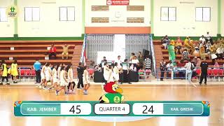 🔴PORPROV  VII JATIM 2022  Basket 5x5 Putri  Kabupaten Jember vs Kabupaten Gresik [upl. by Atnovart]