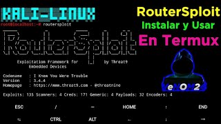 Routersploit Como Instalarlo y Usarlo En Termux No Root [upl. by Hughett265]