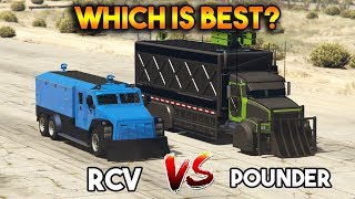 GTA 5 ONLINE  POUNDER CUSTOM VS RCV WHICH IS BEST [upl. by Natloz]