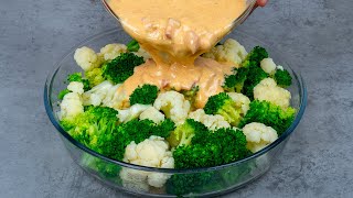 Recette super savoureuse au brocoli et choufleur Essayez cette sauce au yaourt [upl. by Olimpia]