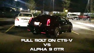 CTS V vs Alpha 9 GTR [upl. by Gretna]