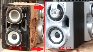 Restoration classic SONY speakers  Give new life to abandoned speakers [upl. by Jerad]