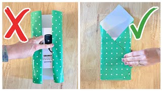 NEW GIFT WRAPPING HACKS YOU HAVE TO TRY 🎁 wrap with no tape [upl. by Lancelle110]