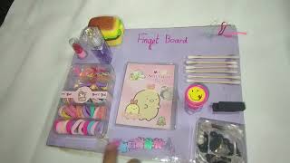 DIY fidget board CreativeCraftAnaya [upl. by Suoivatnom]