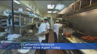 New Minimum Wage Goes Into Effect In California [upl. by Frankie]