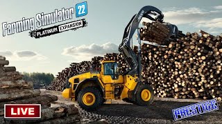 Logging Operations In SilverRun Forest  Farming Simulator 22 [upl. by Nariko]