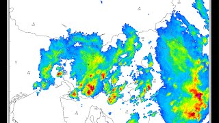 Radarska slika padavin nad Slovenijo 1 januar  30 junij 2016 [upl. by Maryl]