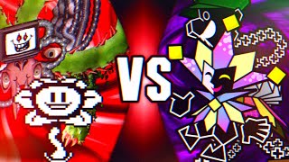 Flowey Vs Dimentio Undertale Vs Super Paper Mario  FanMade Death Battle Trailer [upl. by Pickett213]