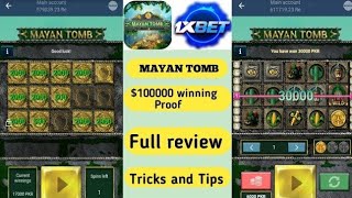 MAYAN TOMB GAME VIDEO 🙂BIGWON🙂 37K THAKA 210K 1xbet new game winning mayan tomb winning tricks [upl. by Adleremse698]