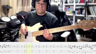 Radiohead  Myxomatosis  bass cover tab [upl. by Zaria]