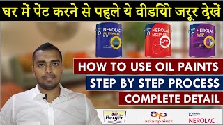 How to use Oil Paints in Hindi  How to Paint Your House  Oil Paint Usage by ARCVILA [upl. by Renrut]