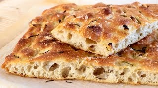 Receta de focaccia muy fácil y sin amasar ¡Al alcance de todos [upl. by Nawyt311]