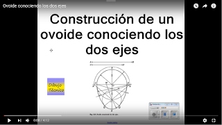 Ovoide conociendo los dos ejes [upl. by Ahsiekyt]