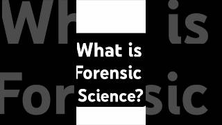 What is Forensic Science  learn with Forensic Scientist scientist forensicscience ytshorts [upl. by Malory]