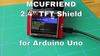 24quot MCUFRIEND TFT Shield for Arduino UNO R3  From ICStationcom [upl. by Bilek]