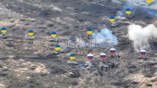 Epic battle erupts as Ukrainian tanks meet Russian troops [upl. by Llednor]