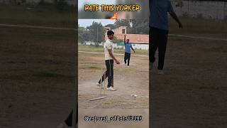 Rate This Yorker Ball 🔥  Yorker Ball  ytshorts cricket fastbowling yorkerking tenniscricket [upl. by Aviv459]