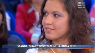 SCANDALO BABY PROSTITUTE NELLA ROMA BENE  Sofia Gorgoni  La vita in diretta [upl. by Rolanda]