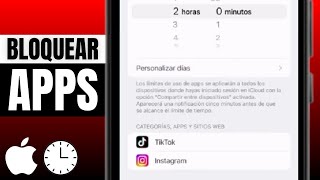 🚫 Cómo BLOQUEAR APLICACIONES en IPHONE Control de tiempopantalla [upl. by Tohcnarf]