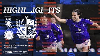 📹 HIGHLIGHTS  Oldham Athletic 3 Port Vale 2 [upl. by Any965]