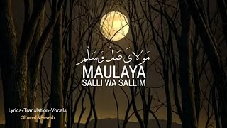 Maulaya Salli Wa Sallim  VocalsLyrics Translation  Slowed amp Reverb  Abu Ubayda  Without Music [upl. by Auoh]