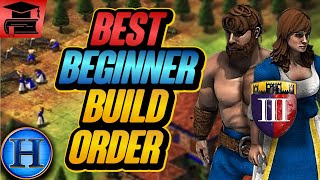 The BEST Beginner Build Order In AoE2 Fast Castle Boom [upl. by Marilla385]