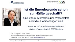 Ist die Energiewende schon zur Hälfte geschafft [upl. by Nitsrek19]