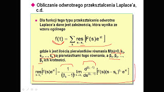 Przekształcenie Laplacea cz 2 odwrotne przekształcenie i rozwiązywanie równań różniczkowych [upl. by Nnylarat]