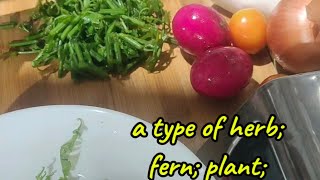 FIDDLEHEAD FERN SALAD🌿  HERBPLANT  YUMMY amp HEALTHY lovetoshare [upl. by Helm565]