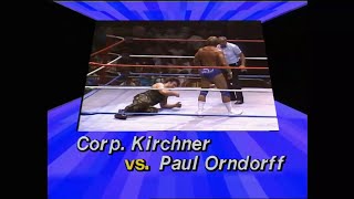 Paul Orndorff vs Corporal Kirchner  8251986  WWF [upl. by Annitsirhc]