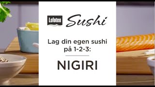 Lofoten  Hvordan lage Sushi på 123  Nigiri [upl. by Nima]