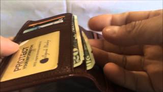 Osgoode Marley RFID Secretary Mens Coat Pocket Leather Wallet 1207 [upl. by Ailenroc574]