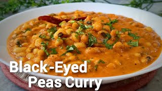 Quick BlackEyed Peas Recipe  Easy Beans Curry [upl. by Denoting]