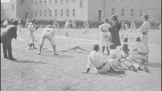 The Earliest Photos of People Playing Baseball From the Victorian Era 1800s [upl. by Haisoj]