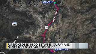 US 550 Red Mountain Pass reopened after rockfall caused closure [upl. by Elurd]