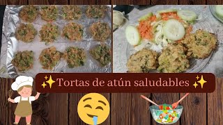 tortitas de atún 🐟 🤤 comida saludable✨🥙 [upl. by Tannenbaum]