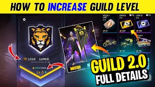 How To Increase Guild Level 🤔  Guild 20 Free Fire [upl. by Hosfmann]