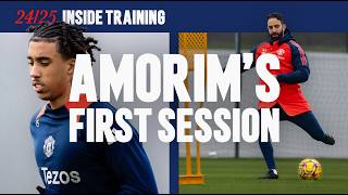 Inside Ruben Amorims First Training Session 🤩 [upl. by Hayalat]