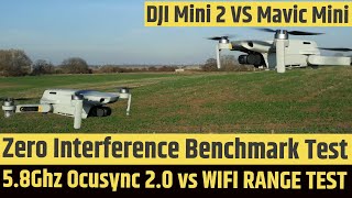 DJI MINI 2 CE V MAVIC MINI 58GHZ OCUSYNC 20 VS WIFI RANGE TEST [upl. by Duff]