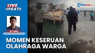 Lokasi Olahraga di Siring Laut Kotabaru Intip Keseruan Warga Bersantai pada Minggu Pagi [upl. by Ettenuahs]