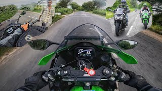 Surprise 🤓  Vellore To Bangalore In ZX10R amp Ninja 1000💥 ZX10 R Mileage 😱 350 Kms Enowaytion Plus [upl. by Ehcor]