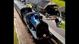 Spar Valley railway steam ride from Eridge to Tunbridge wells west and Engine shed [upl. by Langan495]