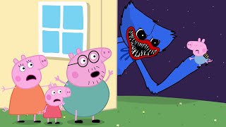 Escape Nightmare Huggy Wuggy VS Peppa Pig  Scary Peppa Pig Animation [upl. by Einiar]