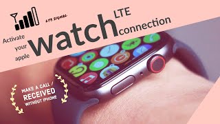 How To Activate eSIM LTE Connection on your Apple watch series 34567 Cellular Models [upl. by Geffner]