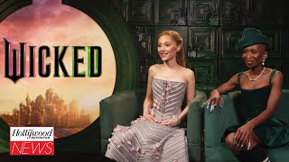 Wicked Stars Ariana Grande amp Cynthia Erivo Say Theyd Love to Reunite on Broadway  THR Interview [upl. by Woodberry]