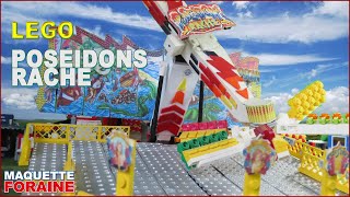 Maquette Lego  Manège Poseidons Rache 🎡 Fête foraine miniature [upl. by Odradlig]