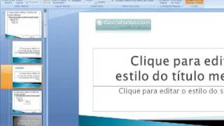 PowerPoint 2007  inserindo uma logomarca em todos os slides [upl. by Fiske]